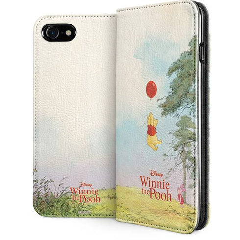 Disney Winnie the Pooh Red Ballon iPhone SE (2nd & 3rd Gen) Folio Case