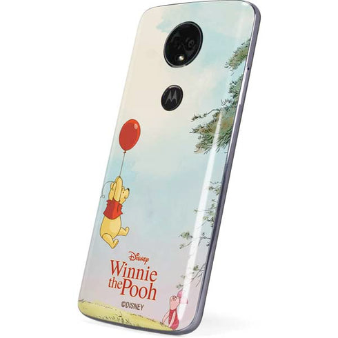 Disney Winnie the Pooh Red Ballon Moto E5 Plus Skin