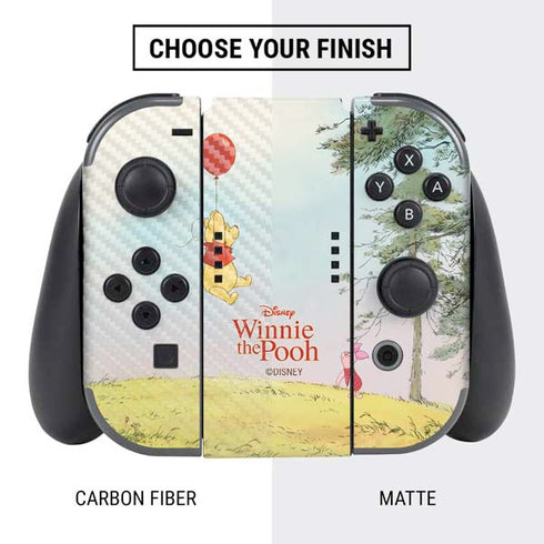 Disney Winnie the Pooh Red Ballon Nintendo Switch Bundle Skin