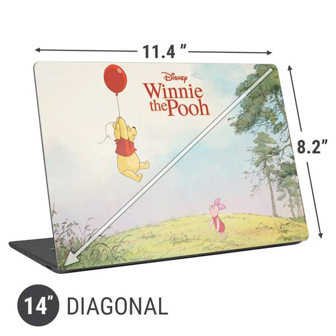Disney Winnie the Pooh Red Ballon Universal Laptop 14in (11.4 x 8.2in) Skin
