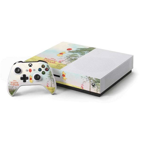 Disney Winnie the Pooh Red Ballon Xbox One S Console and Controller Bundle Skin
