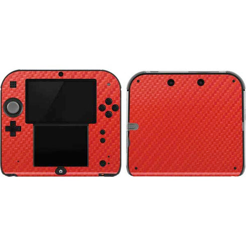 Red Carbon Fiber Specialty Texture Material Nintendo Skins