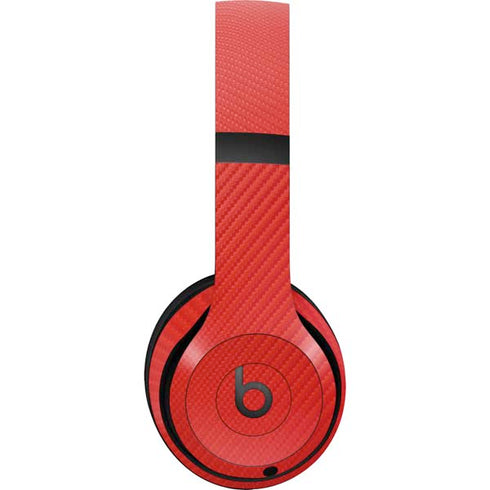 Red Carbon Fiber Specialty Texture Material Beats Studio Pro Wireless Headphones Skin