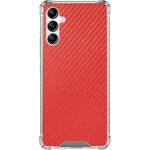 Red Carbon Fiber Specialty Texture Material Gabb Phone 4 Clear Case