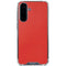 Red Carbon Fiber Specialty Texture Material Galaxy A36 5G Clear Case