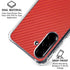 Red Carbon Fiber Specialty Texture Material Galaxy A36 5G Clear Case