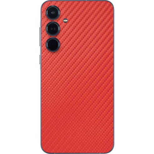 Red Carbon Fiber Specialty Texture Material Galaxy A36 5G Skin