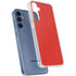 Red Carbon Fiber Specialty Texture Material Galaxy A55 5G Clear Case