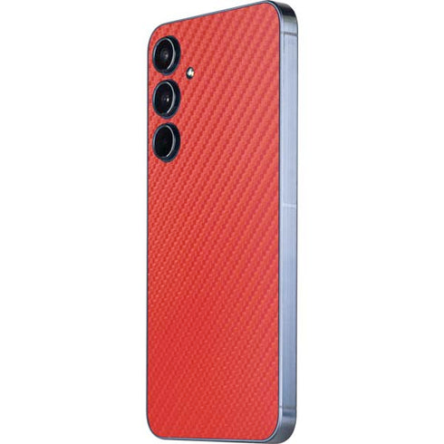 Red Carbon Fiber Specialty Texture Material Galaxy A55 5G Skin