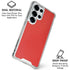 Red Carbon Fiber Specialty Texture Material Galaxy S25 Ultra Clear Case