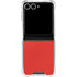 Red Carbon Fiber Specialty Texture Material Galaxy Z Flip7 Clear Case