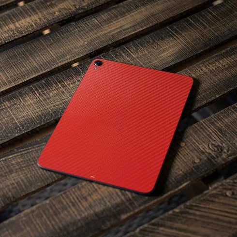 Red Carbon Fiber Specialty Texture Material Apple iPad Pro Skin