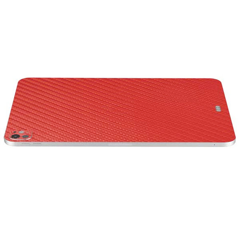 Red Carbon Fiber Specialty Texture Material iPad Pro 13in M4 (2024) Skin