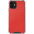 Red Carbon Fiber Specialty Material iPhone 12 Clear Case