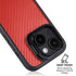 Red Carbon Fiber Specialty Texture Material iPhone 14 Plus Kickstand Case