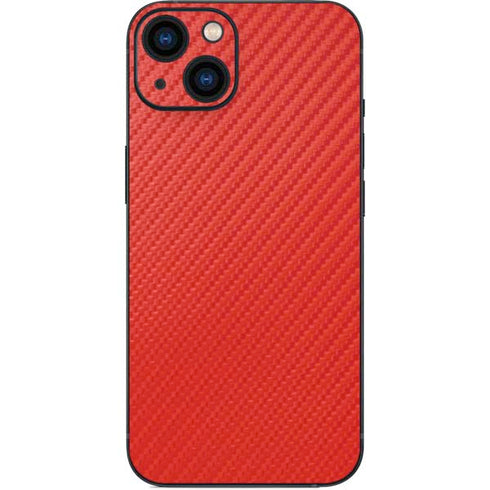 Red Carbon Fiber Specialty Material iPhone 15 Skin