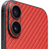 Red Carbon Fiber Specialty Texture Material iPhone 16 Plus Skin
