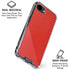 Red Carbon Fiber Specialty Texture Material iPhone 16e Clear Case