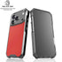Red Carbon Fiber Specialty Texture Material iPhone 17 Pro Max Clear Case