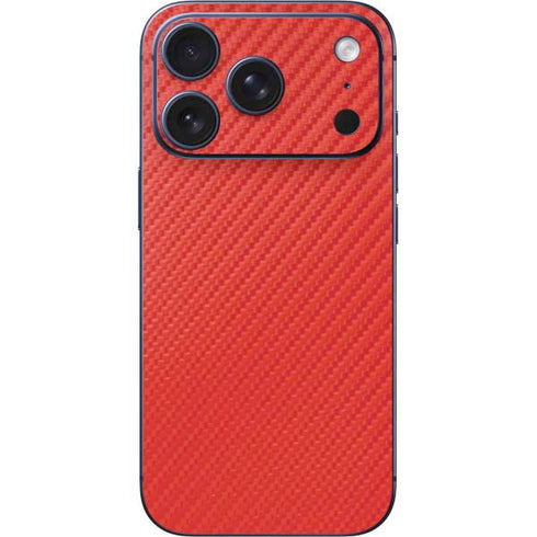 Red Carbon Fiber Specialty Texture Material iPhone 17 Pro Max Skin