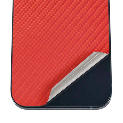 Red Carbon Fiber Specialty Texture Material iPhone 17 Pro Max Skin