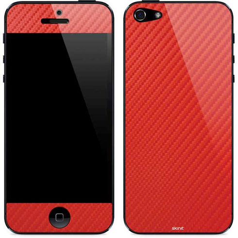 Red Carbon Fiber Specialty Material iPhone 5/5s/5SE Skin