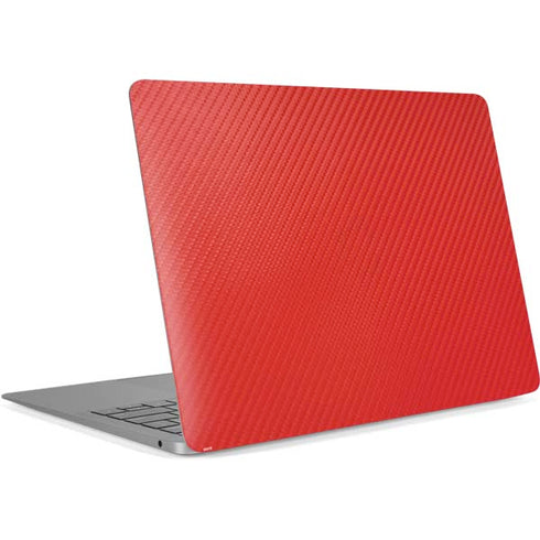 Red Carbon Fiber Specialty Texture Material Apple MacBook Air Skin