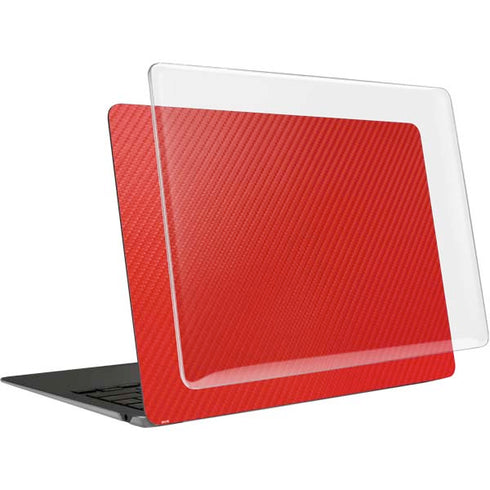Red Carbon Fiber Specialty Texture Material MacBook Air 15in (2023-2025) Case plus Skin
