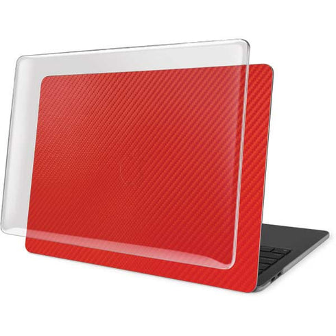 Red Carbon Fiber Specialty Material MacBook Pro 13in (2020) Case plus Skin