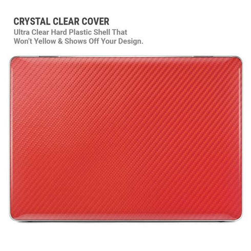 Red Carbon Fiber Specialty Texture Material MacBook Pro 14in (2021-24) Case plus Skin