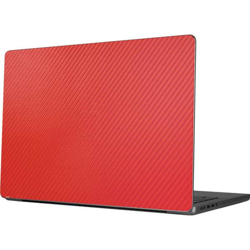 Red Carbon Fiber Specialty Texture Material Apple MacBook Pro 14-inch Skin