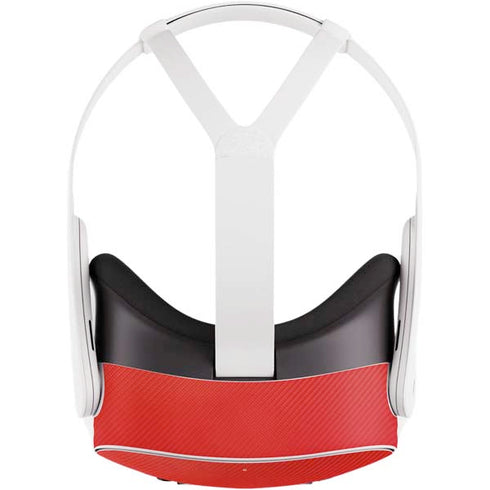 Red Carbon Fiber Specialty Texture Material Meta Quest 3S Skin