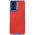 Red Carbon Fiber Specialty Texture Material Moto G 5G (2024) Clear Case