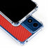 Red Carbon Fiber Specialty Texture Material Moto G 5G (2024) Clear Case
