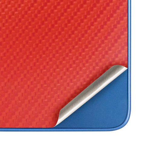 Red Carbon Fiber Specialty Texture Material Moto G Play 4G (2024) Skin