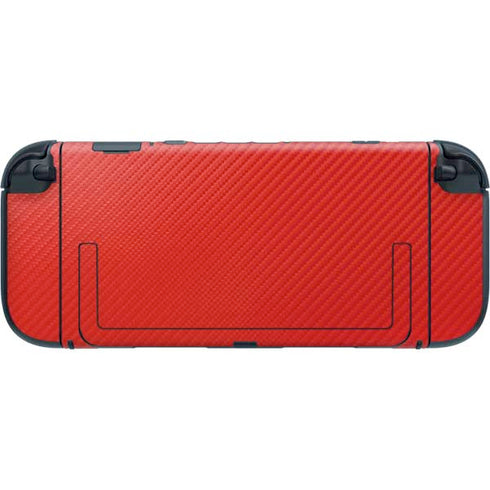 Red Carbon Fiber Specialty Texture Material Nintendo Switch 2 (2025) with Joy-Con Skin