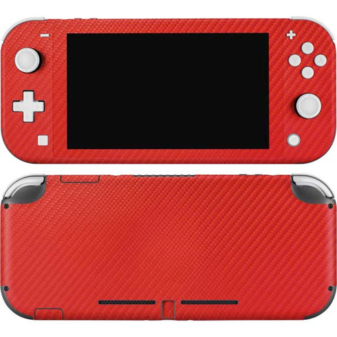 Red Carbon Fiber Specialty Texture Material Nintendo Skins