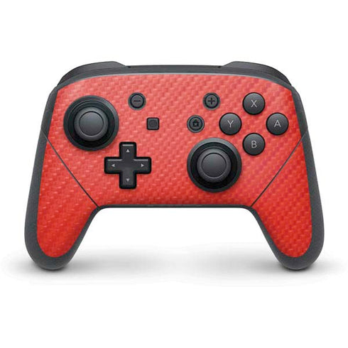 Red Carbon Fiber Specialty Texture Material Nintendo Skins