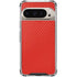 Red Carbon Fiber Specialty Texture Material Pixel 9/9 Pro Clear Case
