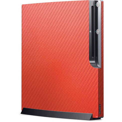 Red Carbon Fiber Specialty Material Playstation 3 & PS3 Slim Skin