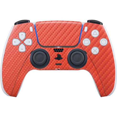 Red Carbon Fiber Specialty Texture Material PlayStation PS5 Skins
