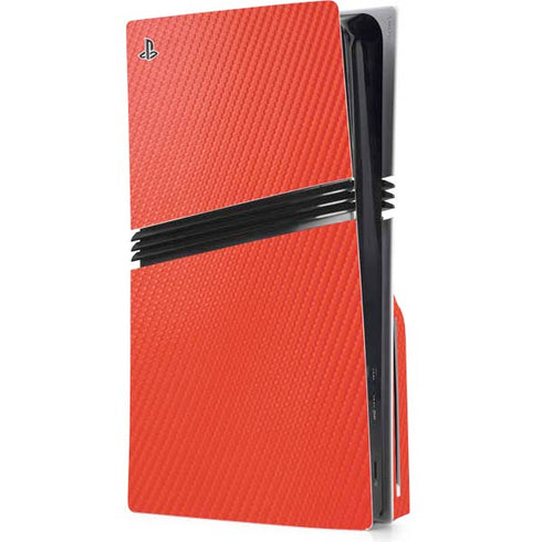 Red Carbon Fiber Specialty Texture Material PlayStation PS5 Skins