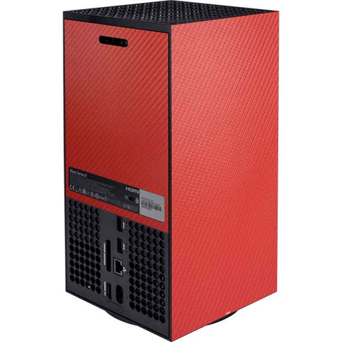 Red Carbon Fiber Specialty Texture Material XBox Series X Digital Edition Bundle Skin