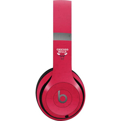NBA Chicago Bulls Red Distressed Beats Solo 4 Wireless Headphones Skin
