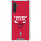NBA Chicago Bulls Red Distressed Galaxy A17 Clear Case