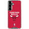 NBA Chicago Bulls Red Distressed Galaxy S26 Clear Case