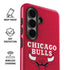 NBA Chicago Bulls Red Distressed Galaxy S26 Impact Case