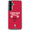 NBA Chicago Bulls Red Distressed Galaxy S26 Plus Clear Case