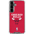NBA Chicago Bulls Red Distressed Galaxy S26 Plus Clear Case