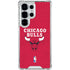 NBA Chicago Bulls Red Distressed Galaxy S26 Ultra Clear Case